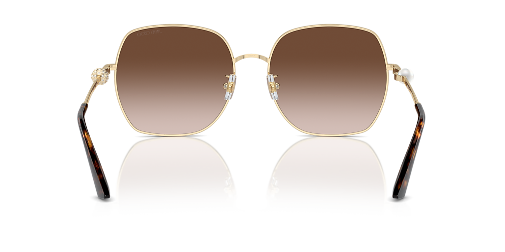 JIMMY CHOO スクエアフレムサンクラス 0JC4008HD 300687 Jimmy Choo JC4008HD XXL (59 - 17) with Brown lenses and Gold