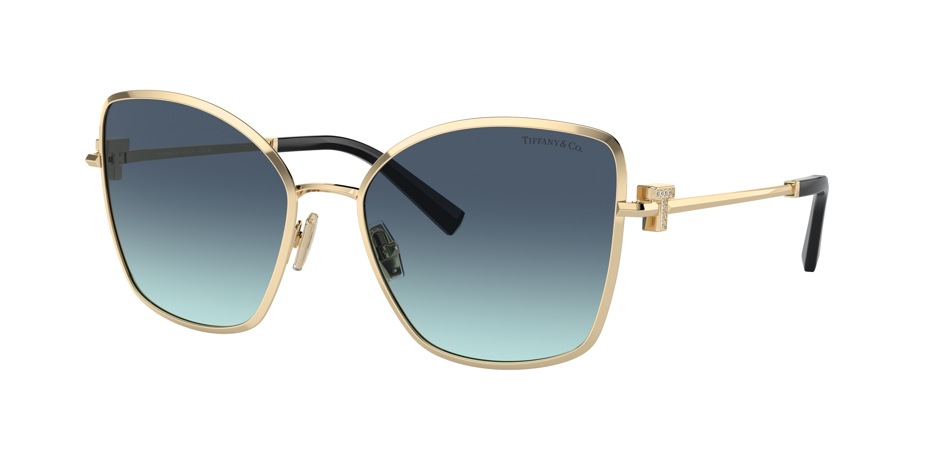 Tiffany & Co. TF3102B XL (58 - 18) with Blue lenses and Gold frame