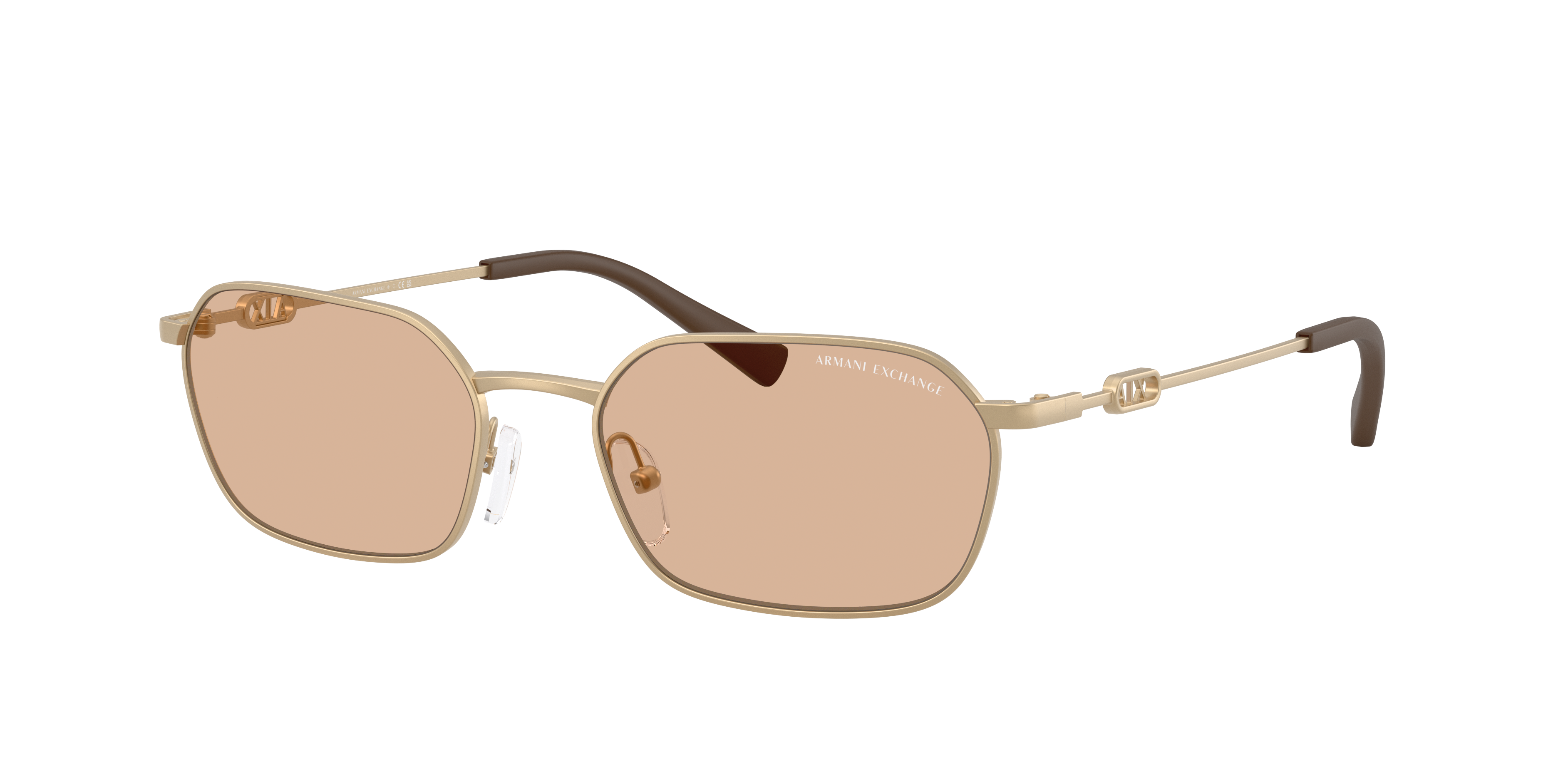 Armani Exchange AX2056S M (54 - 18) with Brown lenses and Black