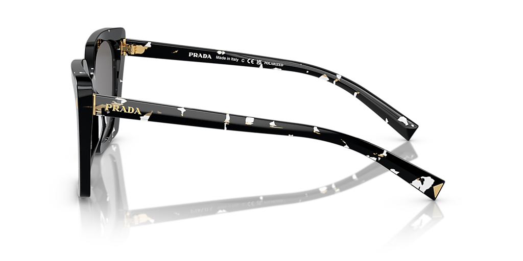 Prada PR 23ZS S (54 - 18) with Grey lenses and Black frame