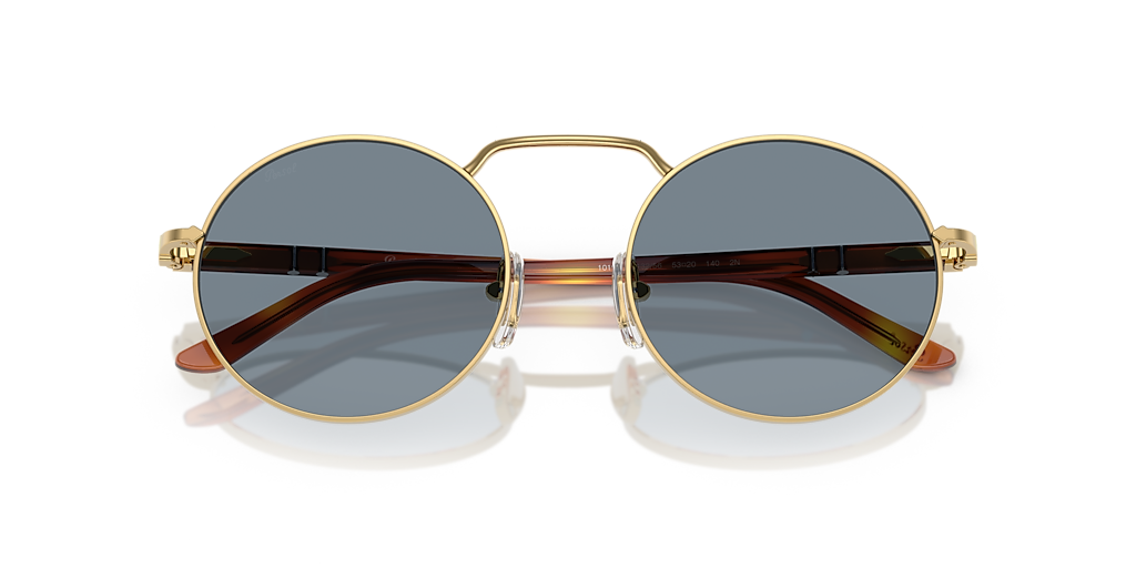 Persol PO1019S L (53 - 20) with Blue lenses and Gold frame