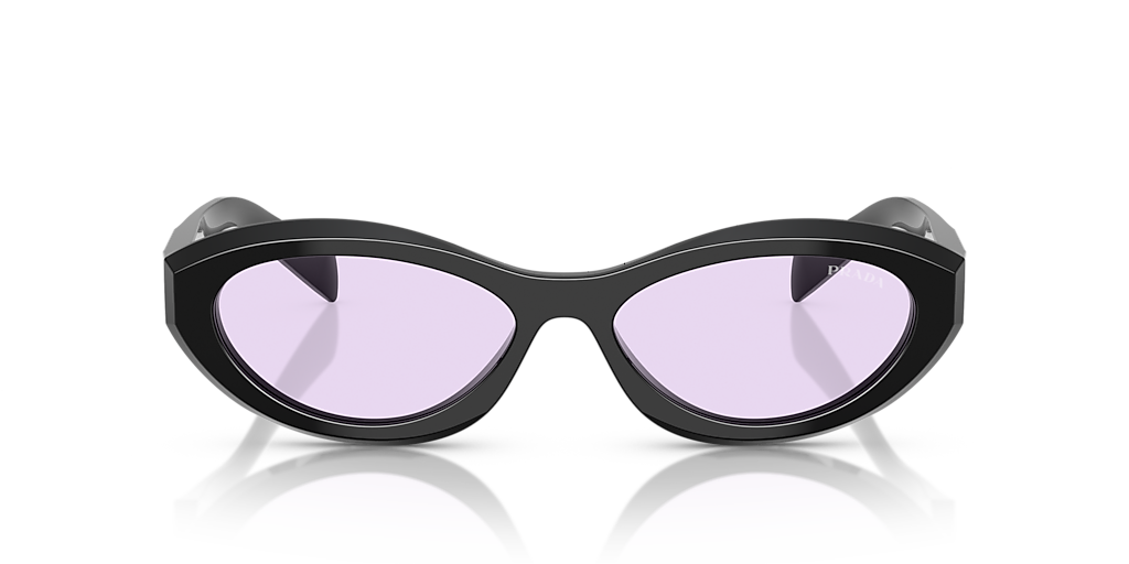 Prada PR 26ZSF L (56 - 15) with Violet lenses and Black frame