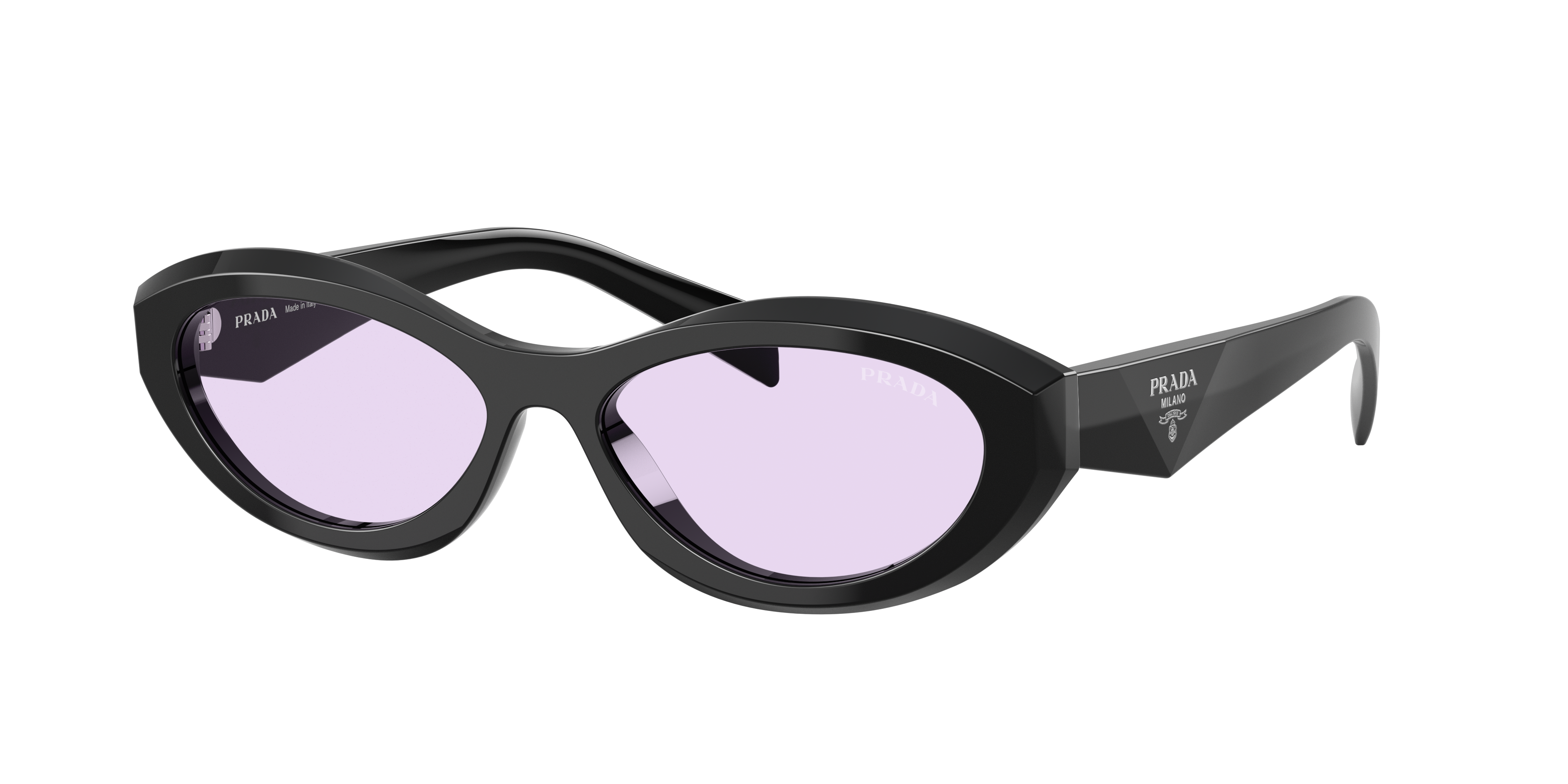 Prada PR 26ZSF L (56 - 15) with Violet lenses and Black frame