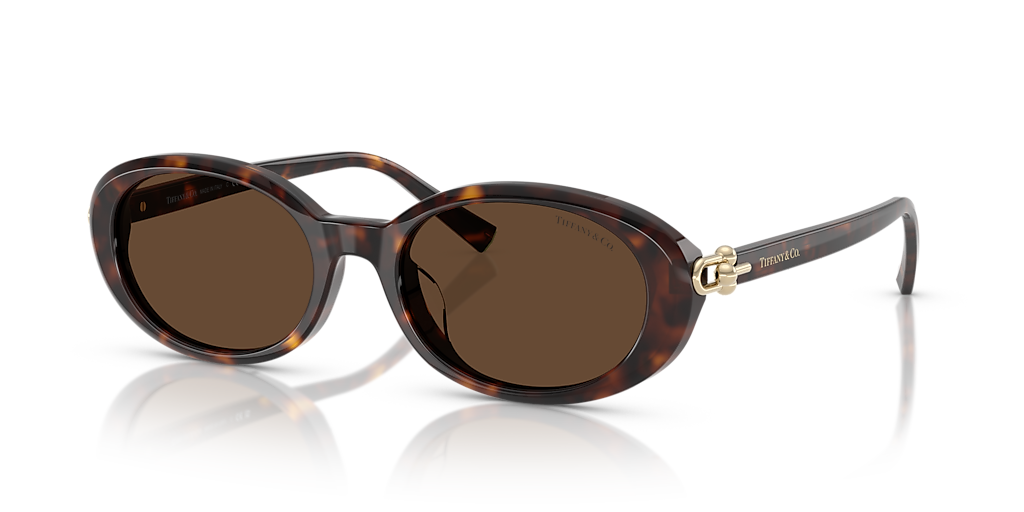 TIFFANY & CO. TF4242D Havana - Women Luxury Sunglasses, Light Brown Lens