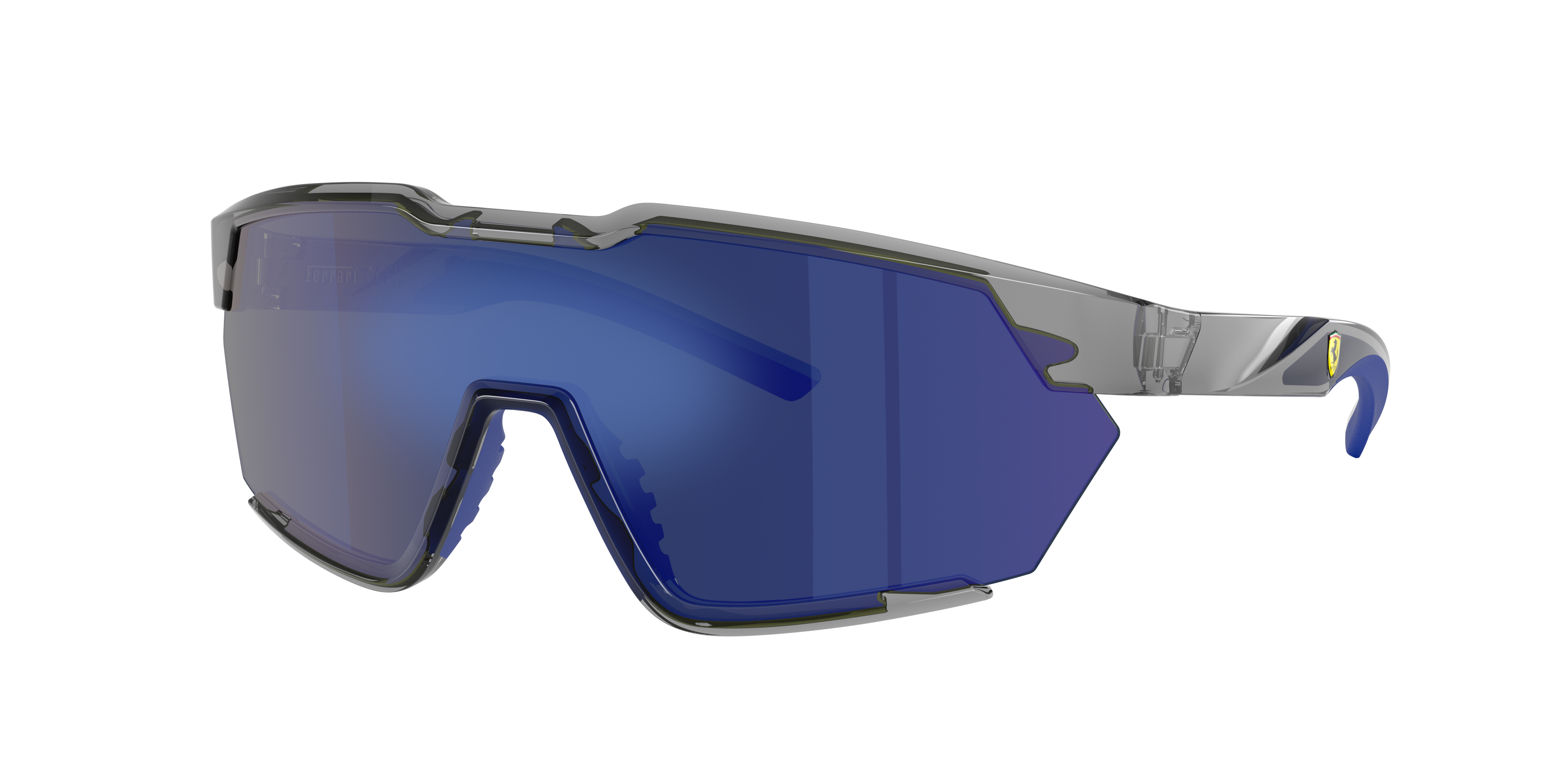 Scuderia Ferrari 41mm Irregular Sunglasses In Blue Mirror