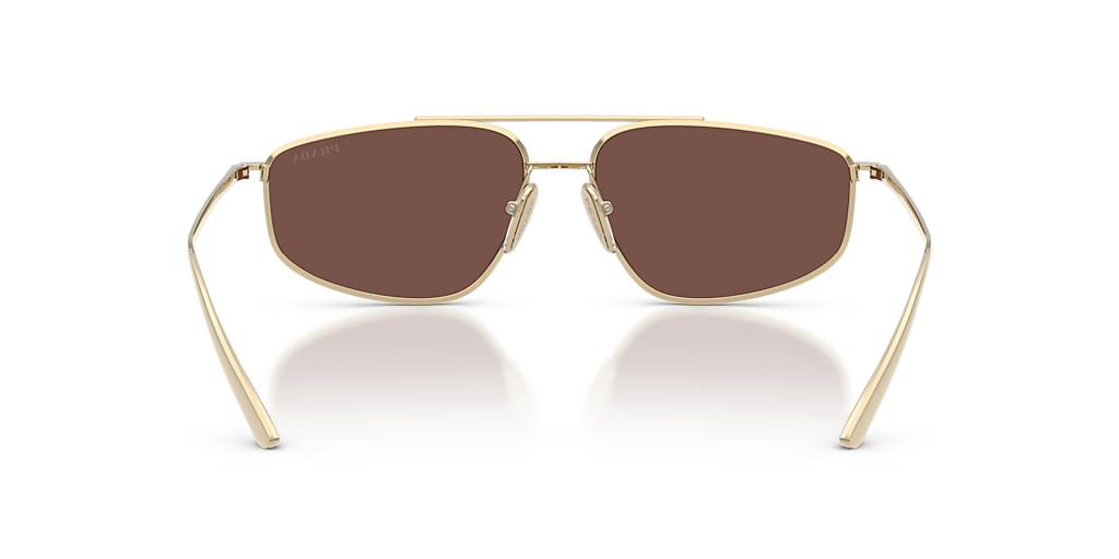 Prada PR C51S XL (58 - 15) with Brown lenses and Gold frame