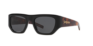 Saint Laurent SL 214 Kate L (55 - 20) with Grey lenses and