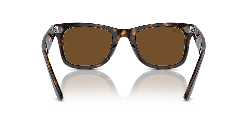 RAY-BAN RB2140 Original Wayfarer Classic Brown On Transparent Blue - Sunglasses, Blue Lens
