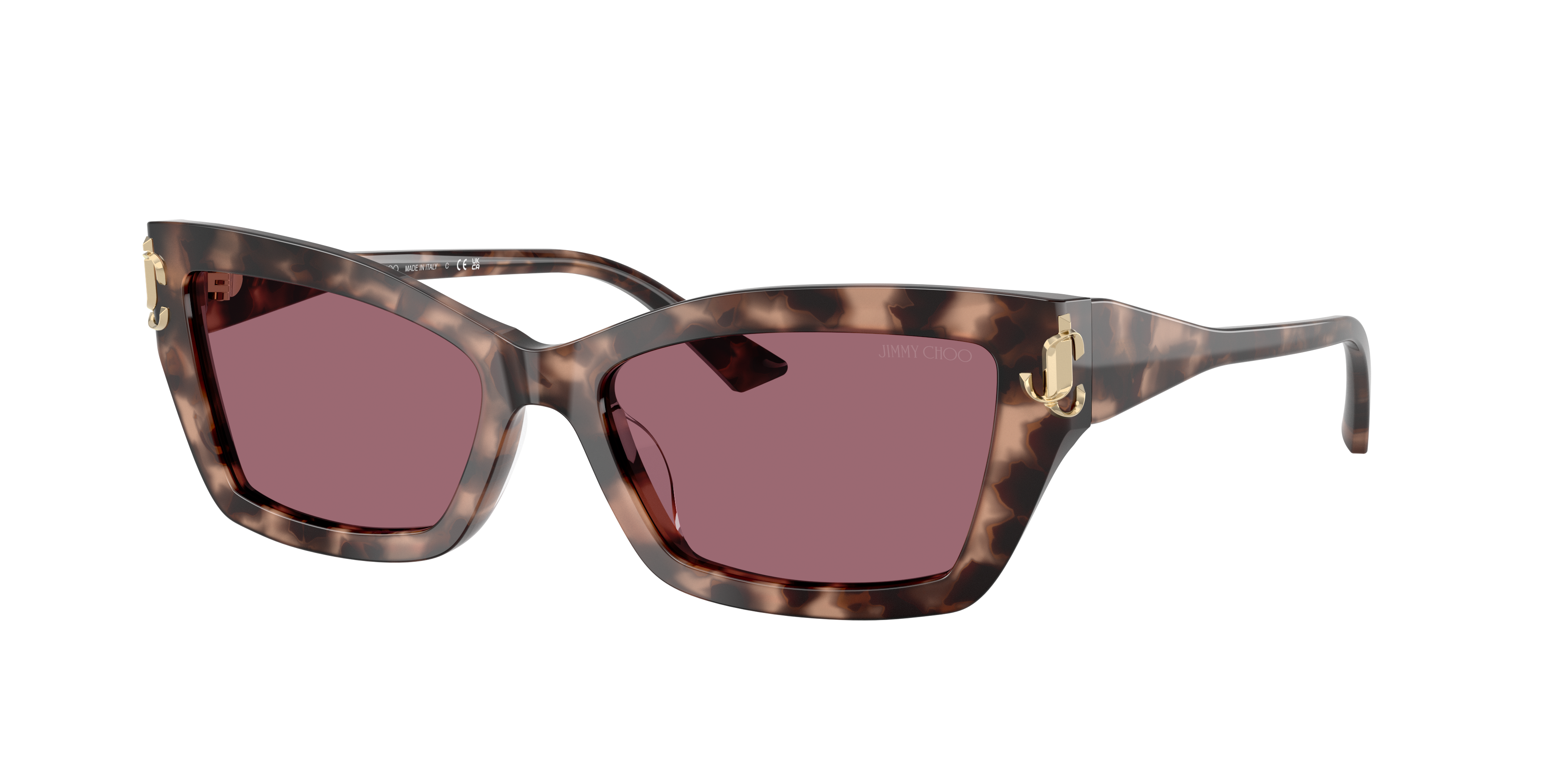Jimmy Choo Woman Sunglass JC5011U -  Frame color: Pink Havana, Lens color: Violet