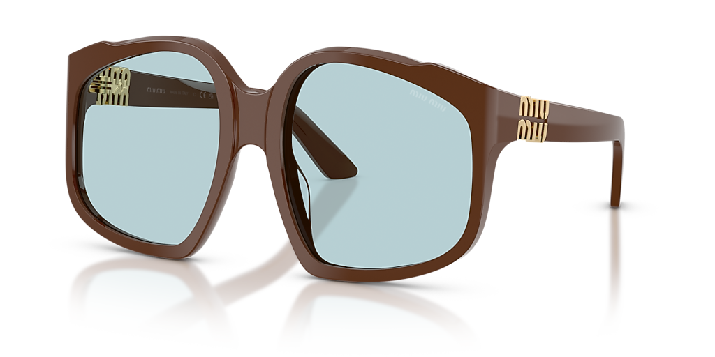 Miu Miu MU A07S L (59 - 19) with Blue lenses and Brown frame
