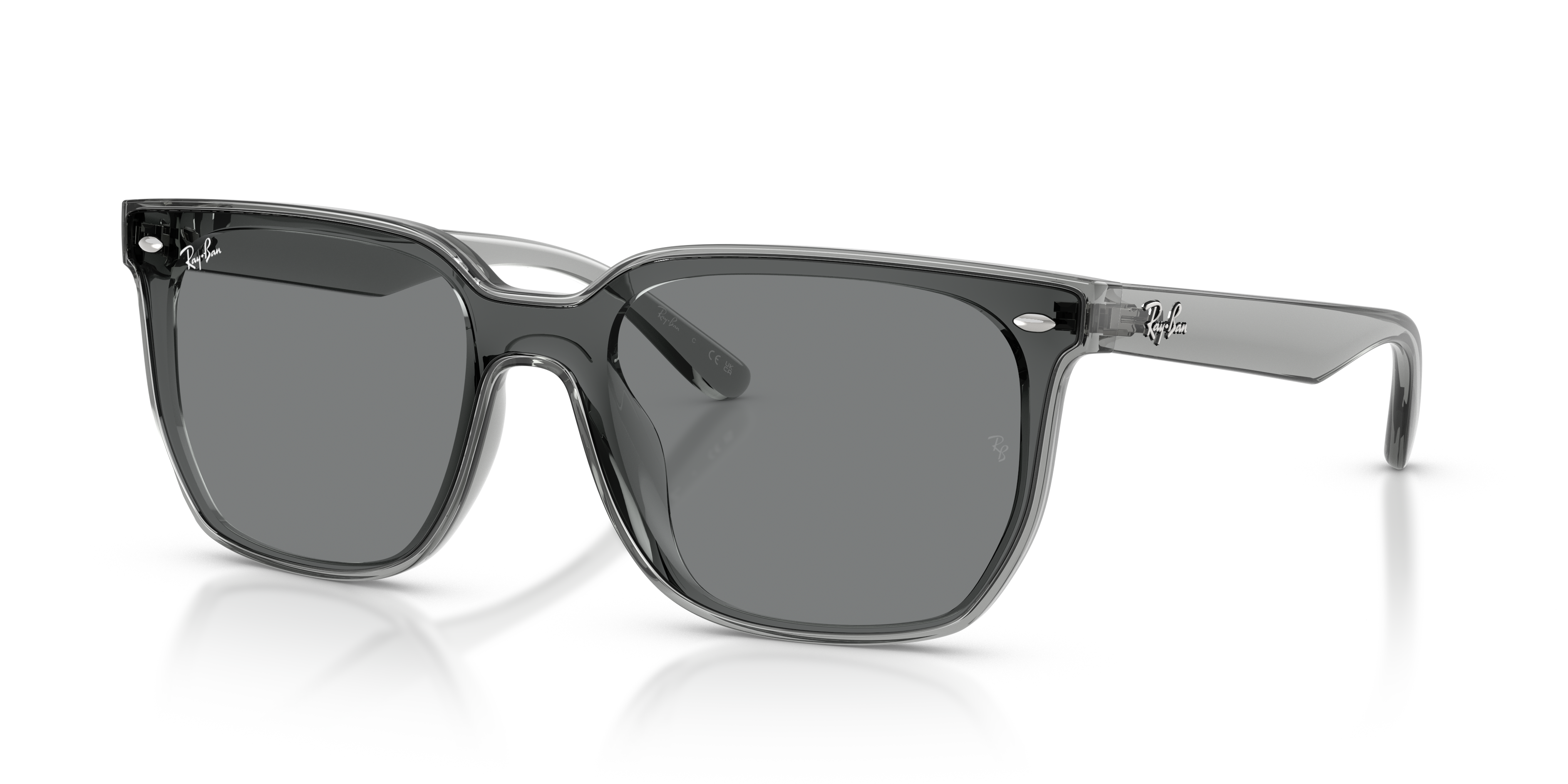 Ray Ban Square-frame Sunglasses In Gray