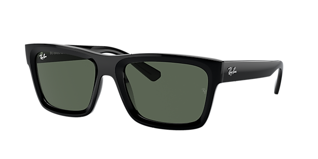 Ray-Ban RB4396 Warren Bio-Based 57 Dark Green & Transparent Brown  