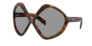 Prada PR 53WS S (50 - 22) with Violet lenses and Gold frame  display picture 2