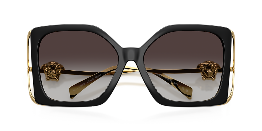 VERSACE Vヴァニタススクエアサングラス ブラック マキシ メドゥーサ ビギー スクエア サングラス ブラック | VERSACE JP