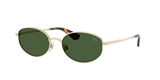 Burberry BE3171 XL (57 - 17) with Green lenses and Gold frame