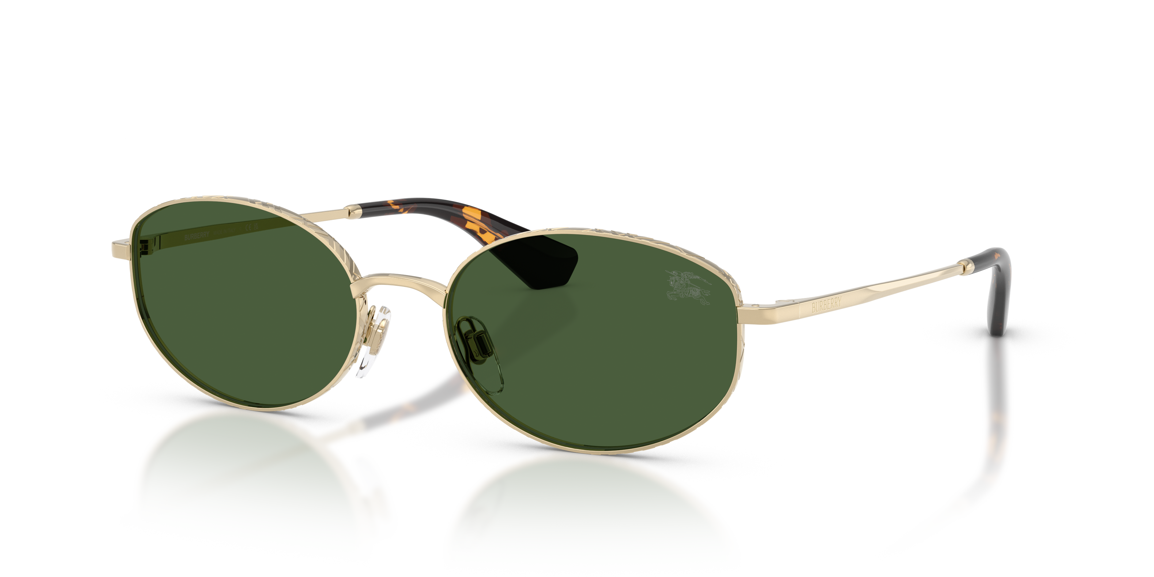 Burberry BE3169 L (55 - 18) with Green lenses and Gold frame