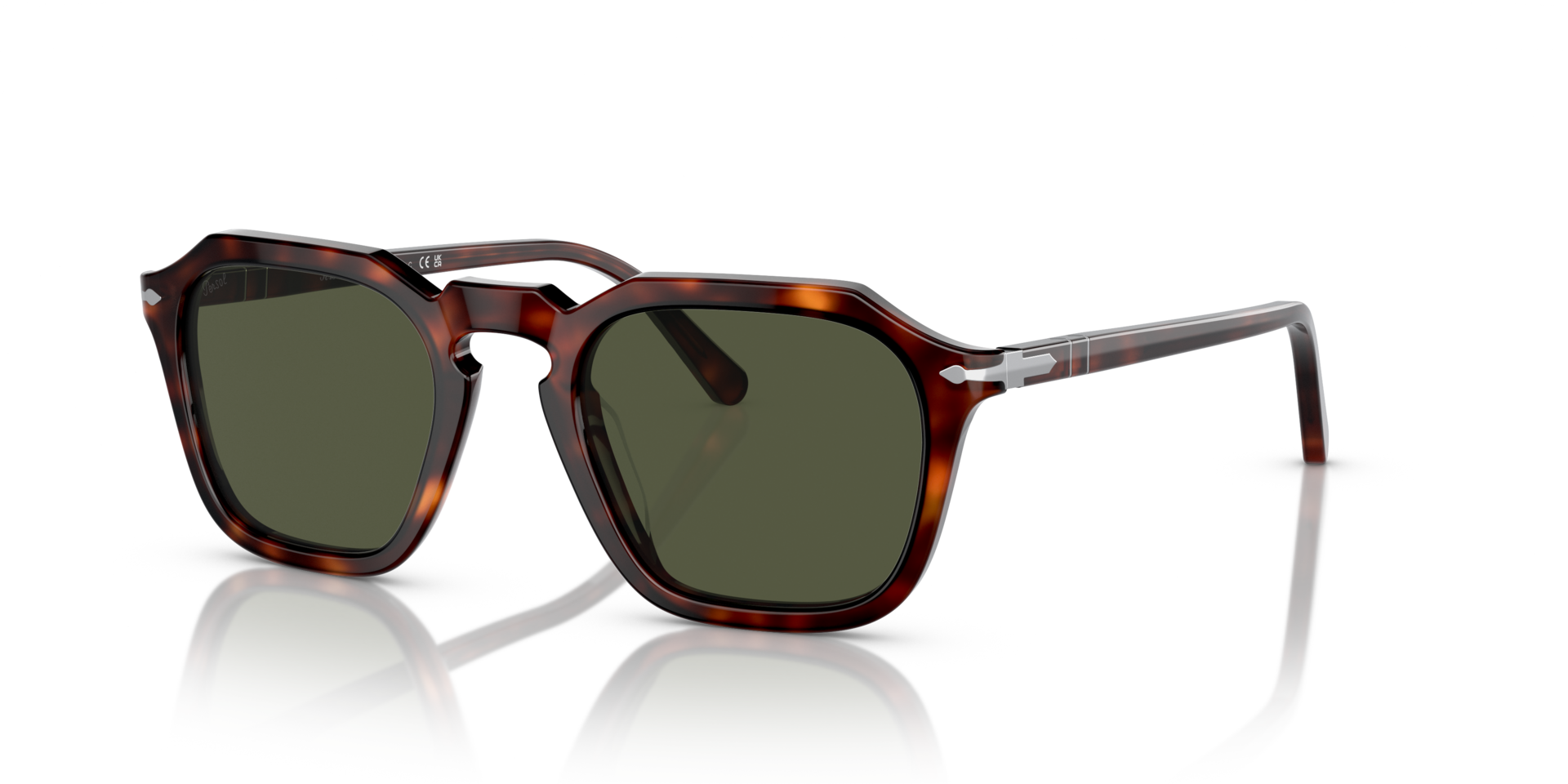 Persol PO3292S S 50 21 With Green Lenses And Tortoise Frame 