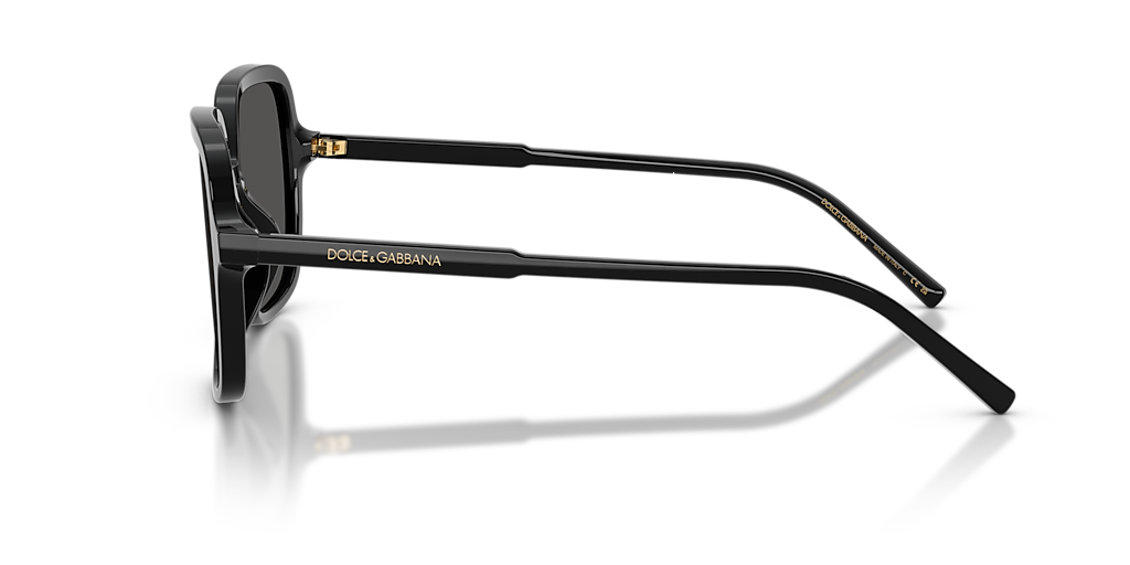 Dolce&Gabbana DG4539 L (55 - 17) com Lentes Cinza e Armação Preto