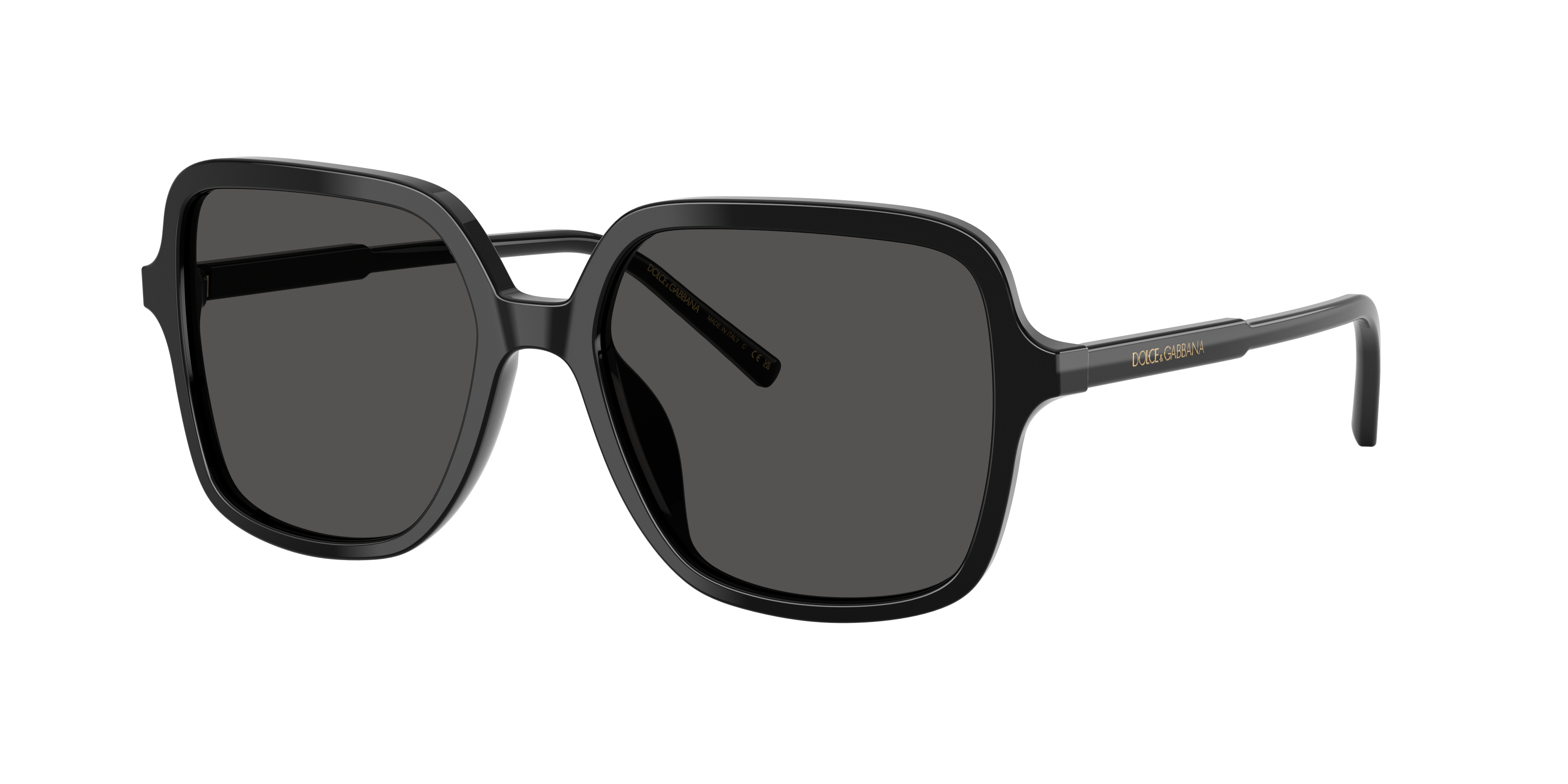 Dolce&Gabbana DG4539 L (55 - 17) com Lentes Cinza e Armação Preto