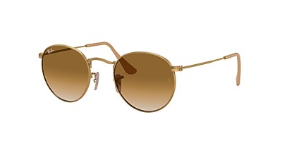 Ray-Ban RB3447 Round Metal 53 G-15 Grün & Gold Sunglasses  