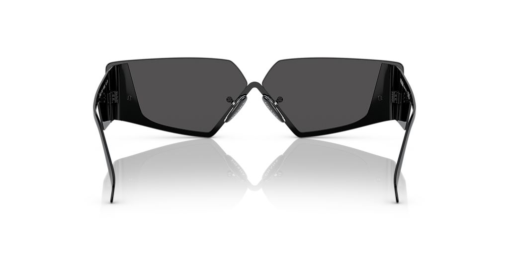 PRADA PR 58ZS Black - Men Luxury Sunglasses, Dark Grey Lens