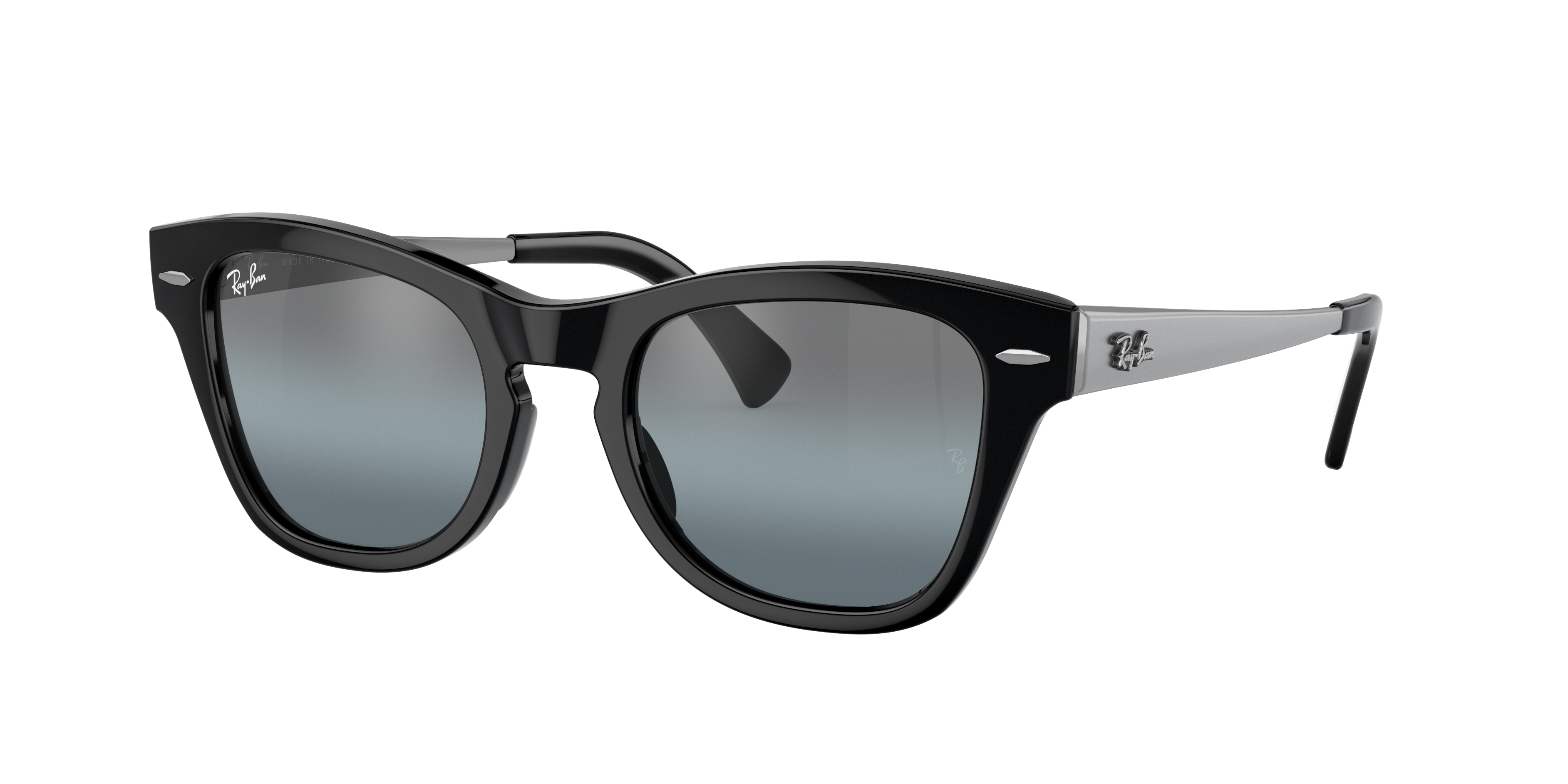 Ray-Ban RB0707SM XL (53 - 21) with Blue lenses and Black