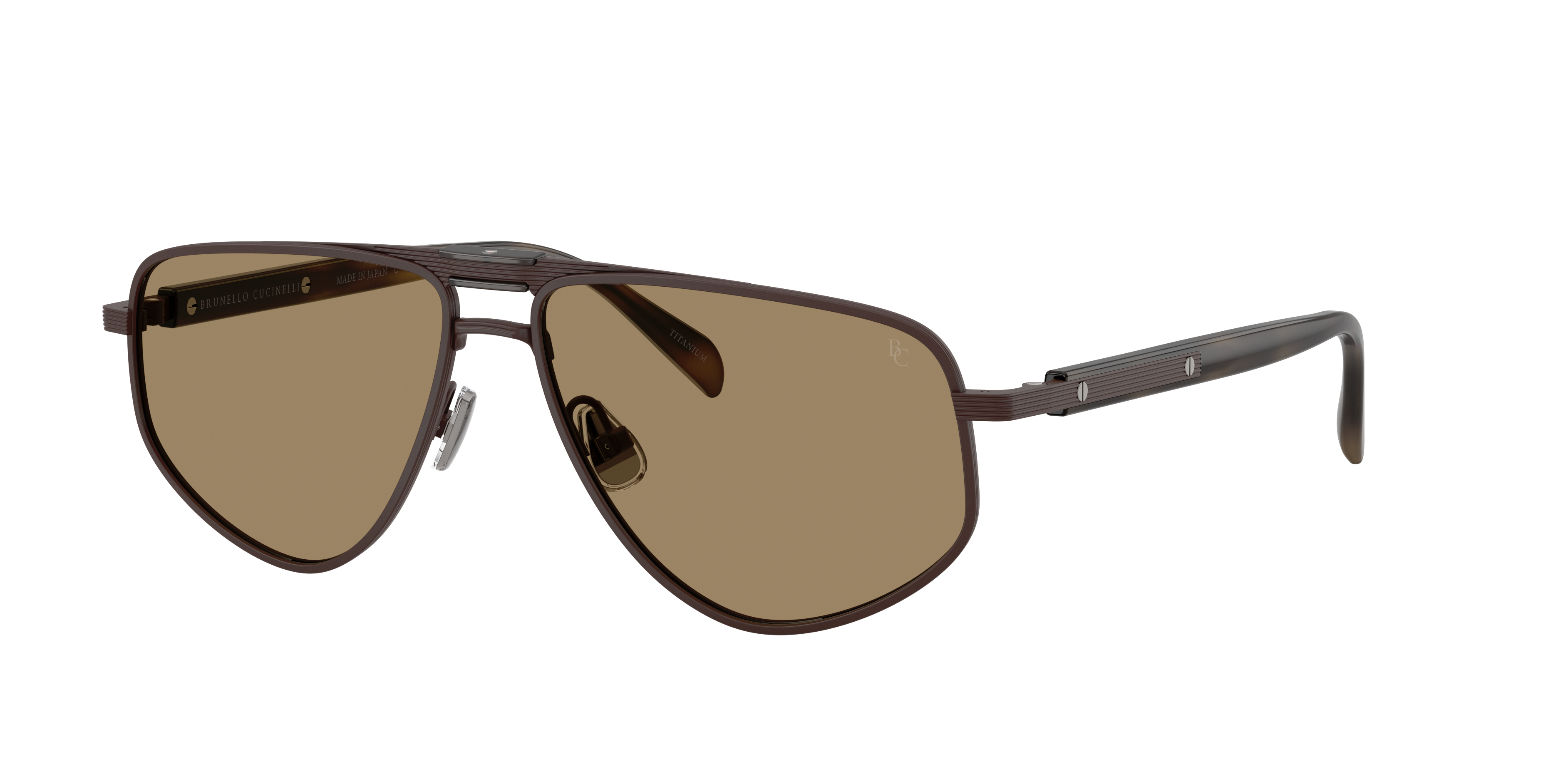 Brunello Cucinelli BC2020ST DIKE XL (58 - 14) with Brown lenses