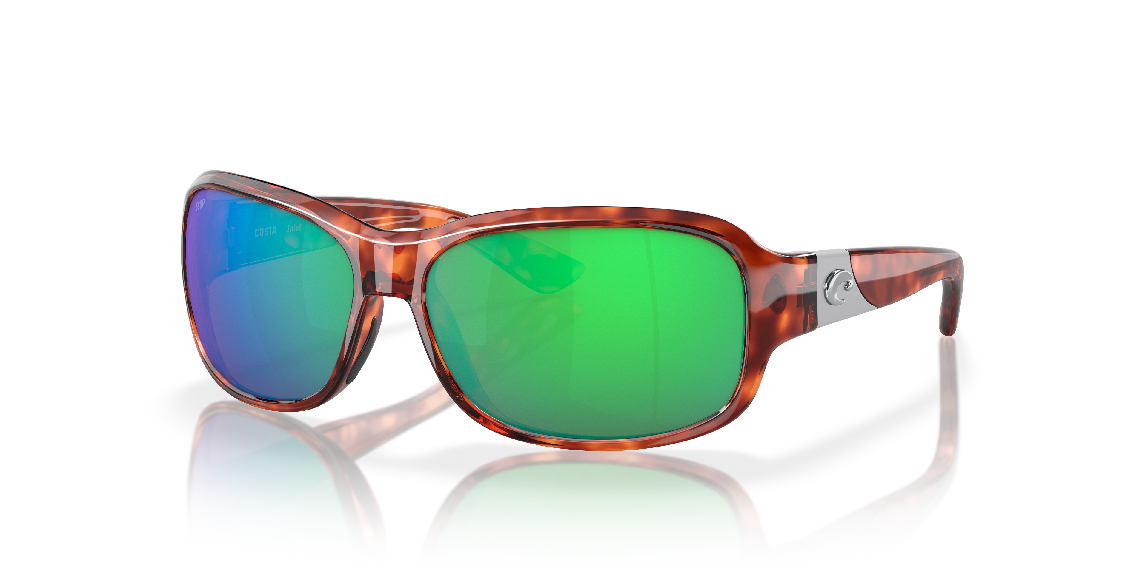 Costa 6S9042 Inlet S (58 14) with Green lenses and Tortoise