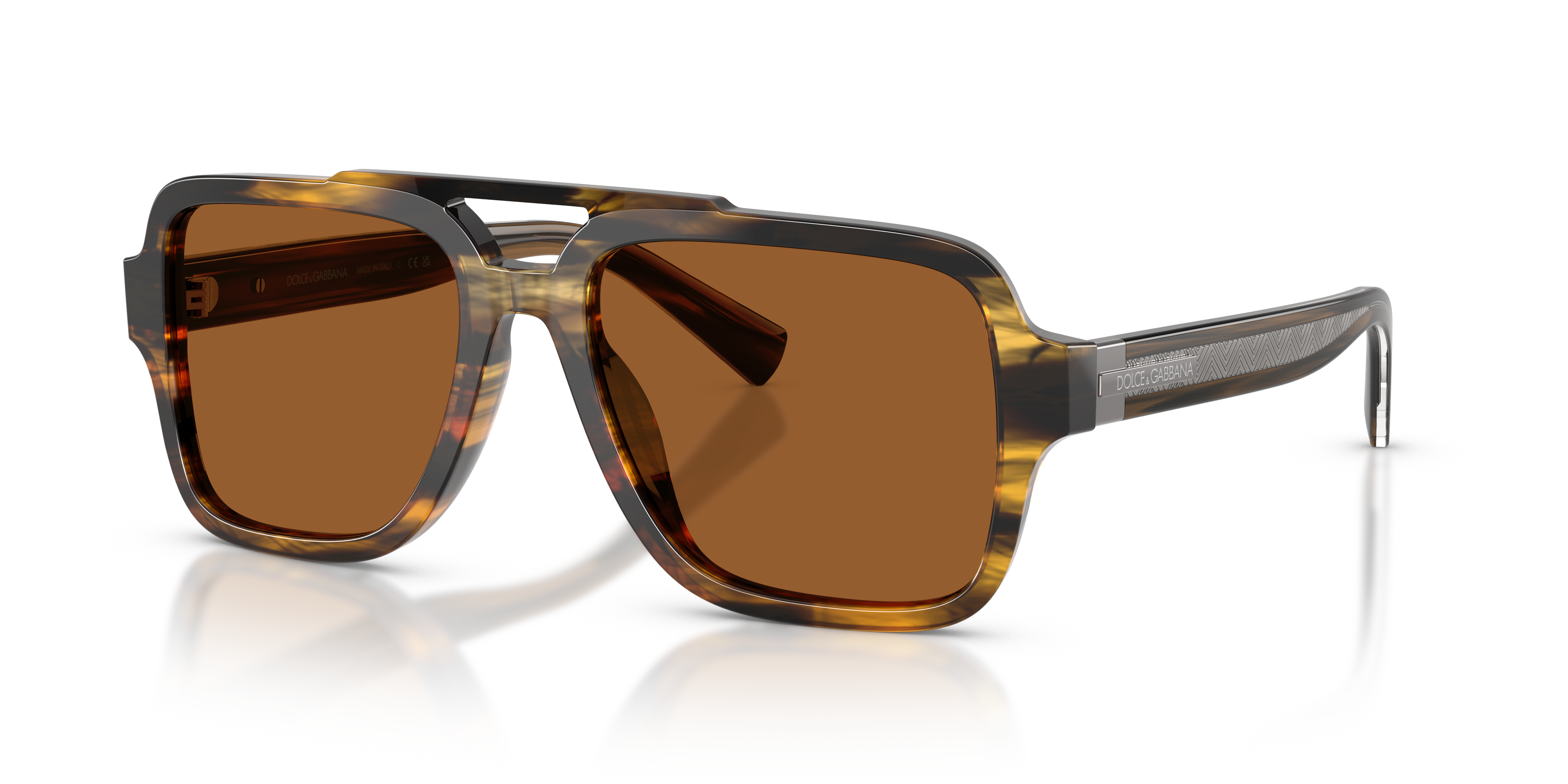 Dolce&Gabbana DG4544 L (56 - 18) with Brown lenses and Tortoise frame ...