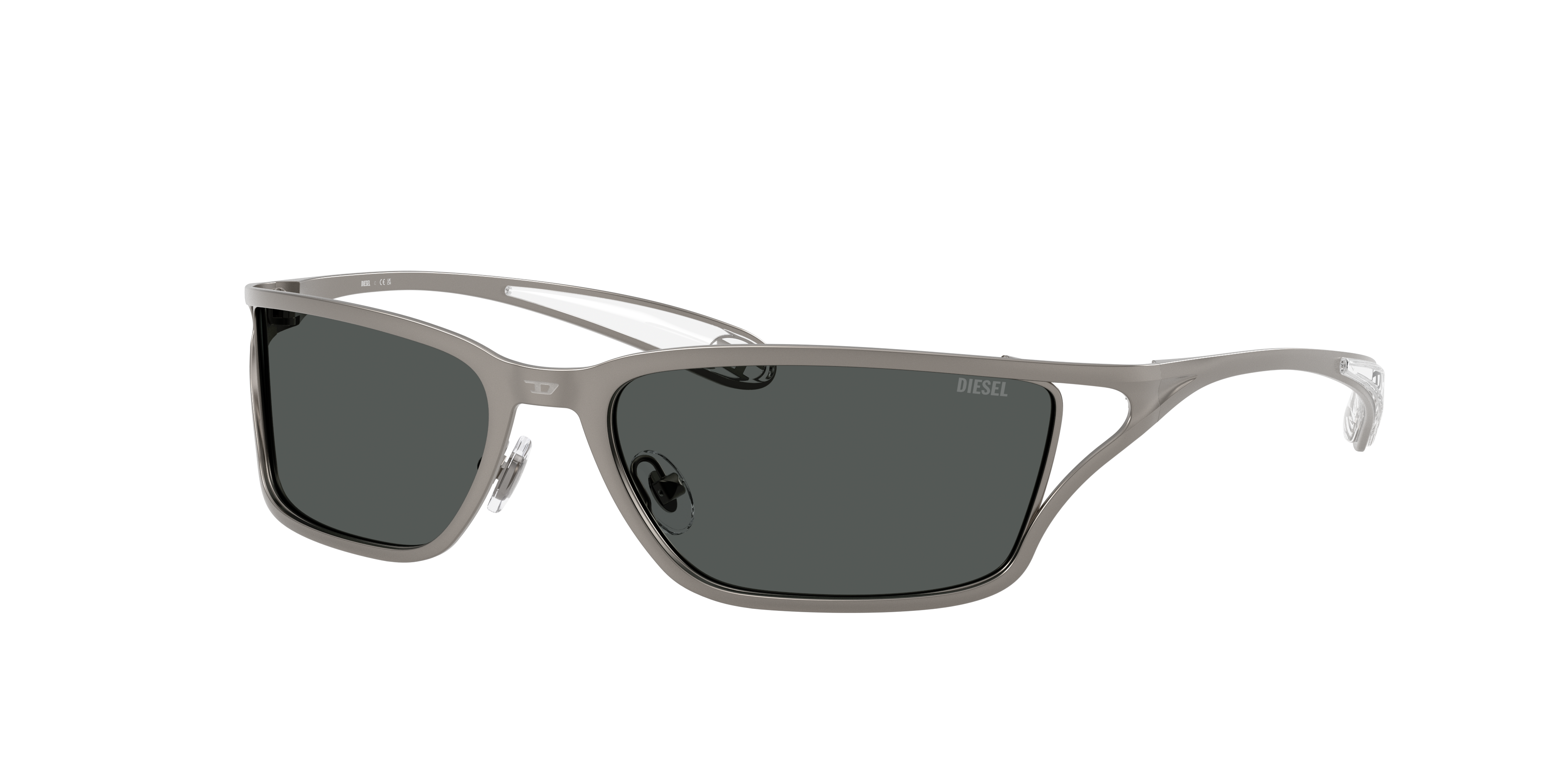 Diesel Unisex Sunglass DL1015 -  Frame color: Matte Gunmetal, Lens color: Dark Grey