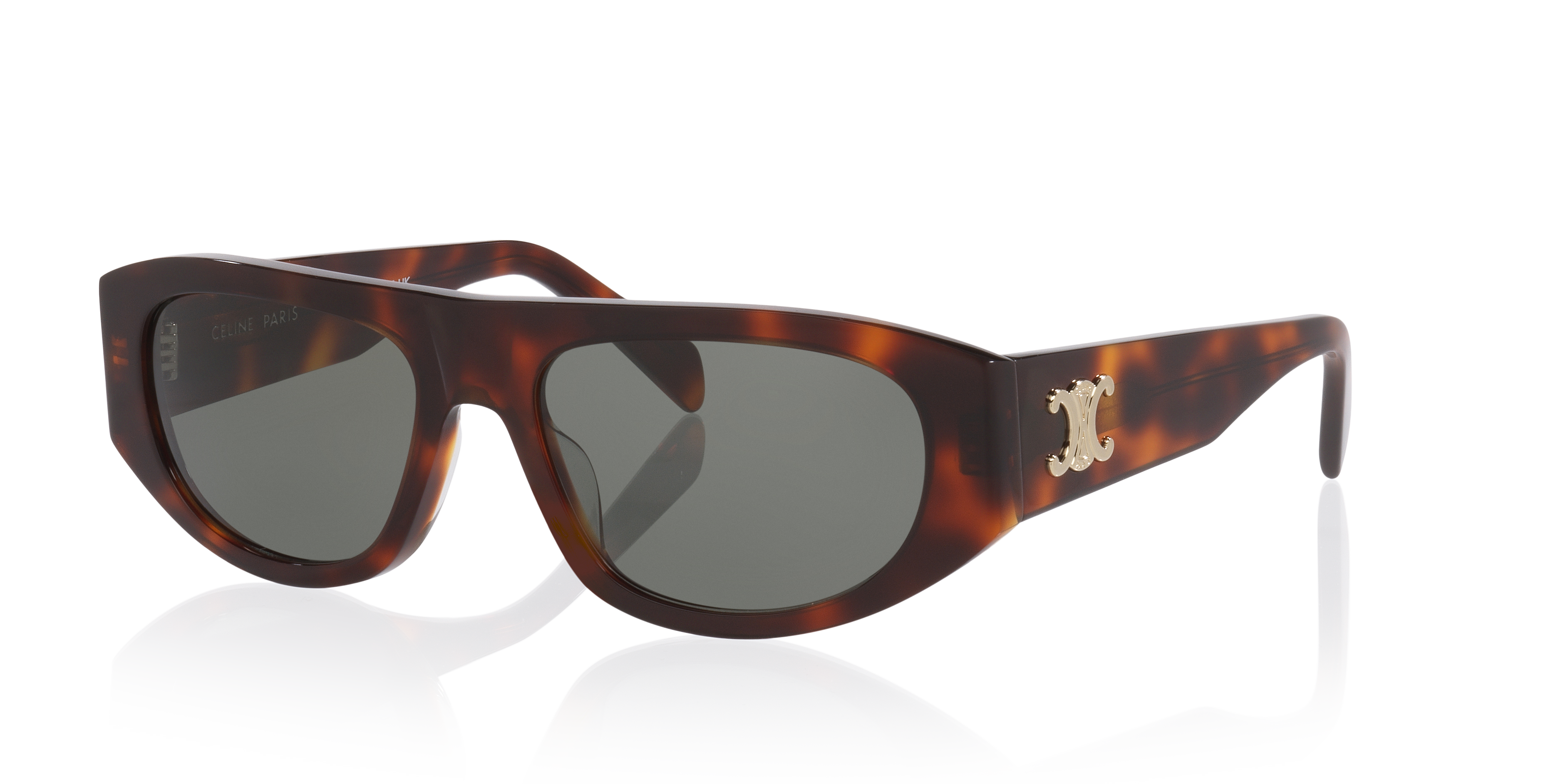 Celine Triomphe CL40334U S (55 - 17) with Green lenses and