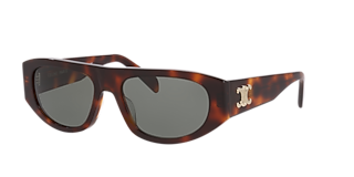 Celine Triomphe CL40282U XS (53 - 18) with Grey lenses and