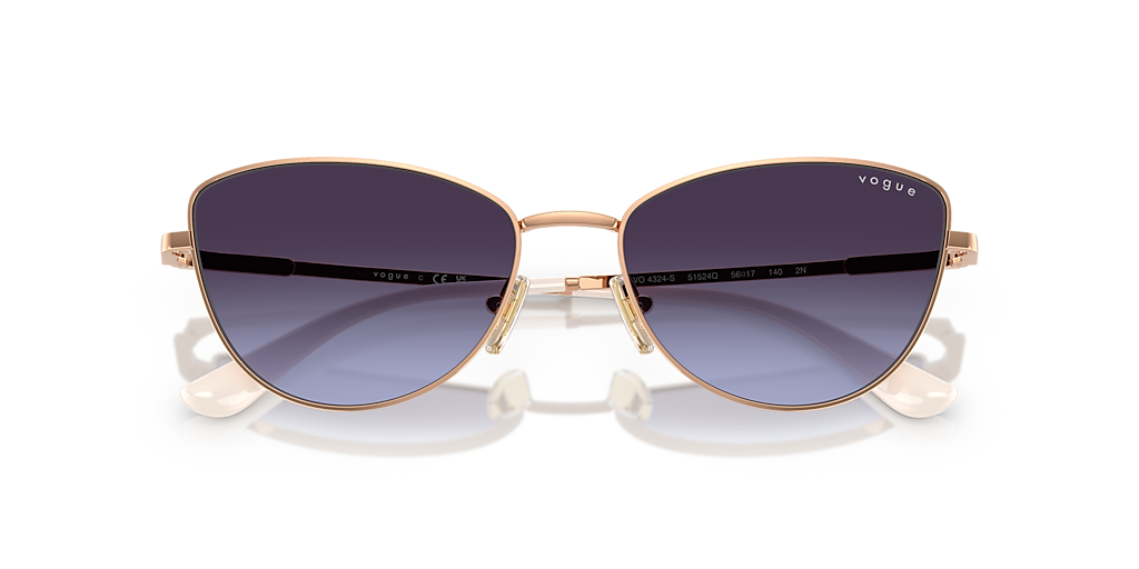【Loveoldforest】Oval frame lof sunglasses 4色［送料関税込］ Vogue Eyewear VO4324S L (56 - 17) with Grey lenses and Pink