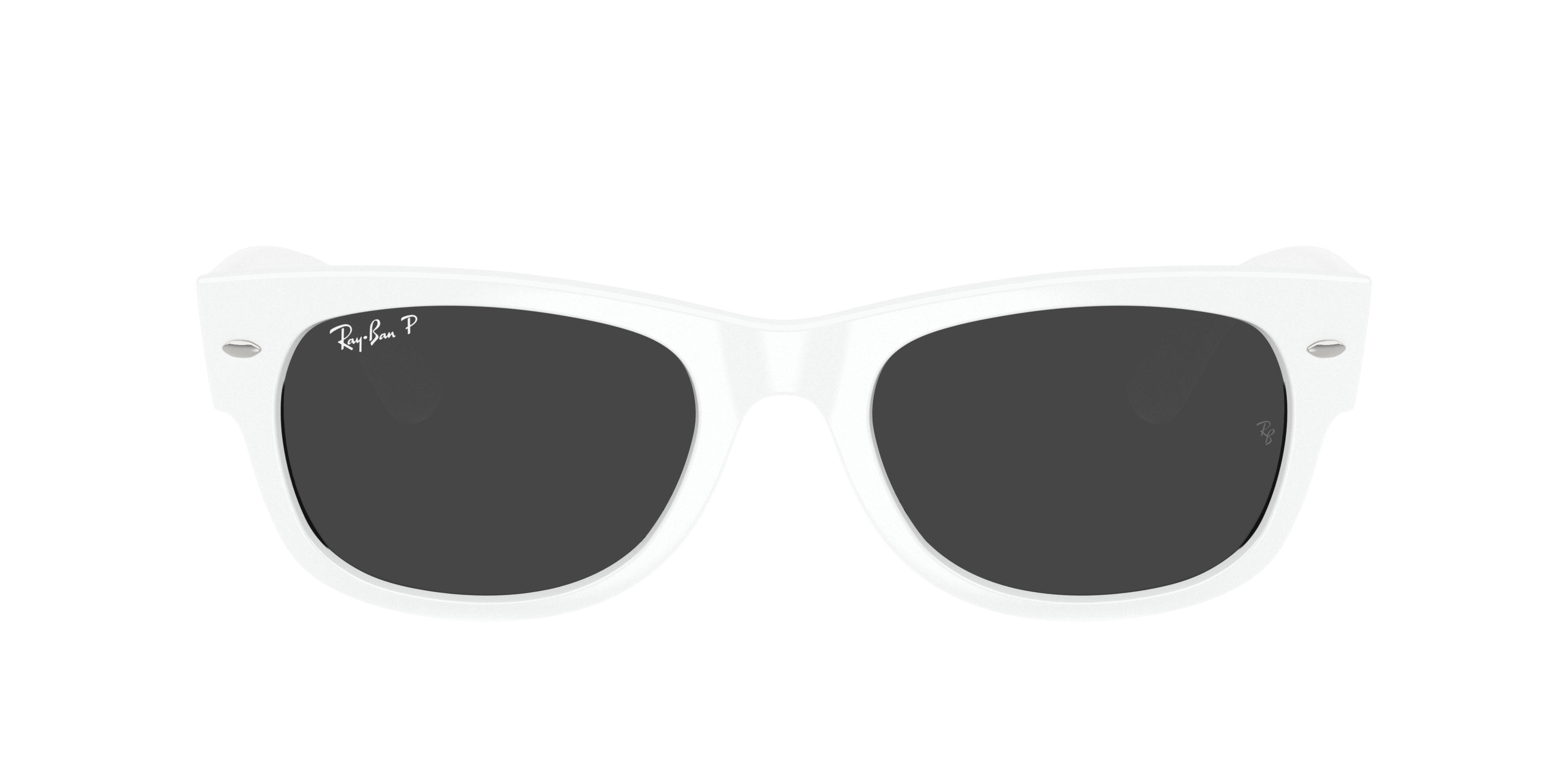 Ray-Ban Mega Wayfarer II XL (55 - 21) with Black lenses and White