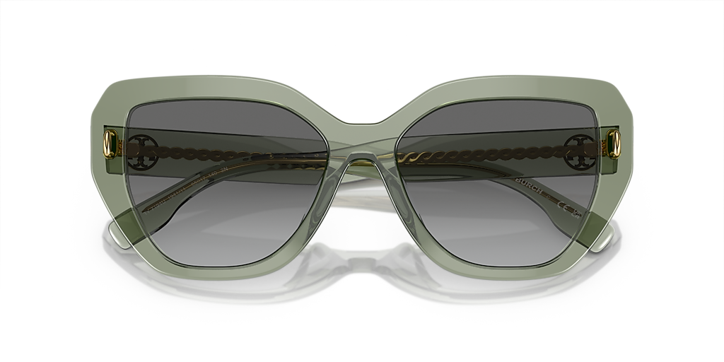 TORY BURCH TY7194U Transparent Sage - Women Sunglasses, Light Grey Gradient Dark Grey Lens