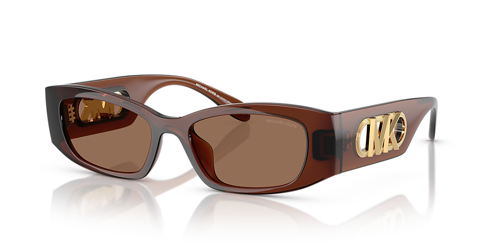 Miki ブラウン24 Michael Kors MK2243U Rhodes L (52 - 17) with Brown lenses and