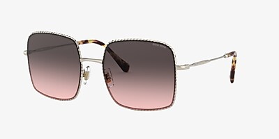 Miu Miu MU 61VS 56 Pink Gradient Grey & Pale Gold Sunglasses  