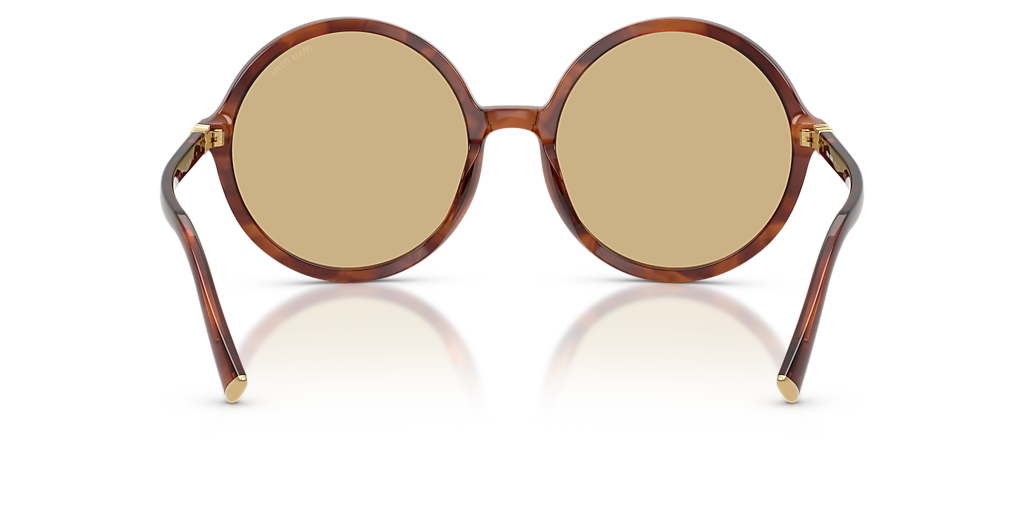 NEW Miu Miu MU B02S Havana Brown Yellow Round Sunglasses Miu Miu MU B02S 16K90Q Sunglasses - US main image 3