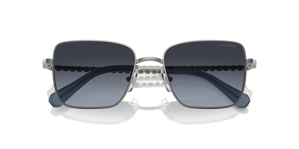 【送料,関税込】SWAROVSKI サングラス SK7015 Swarovski SK7015 XL (56 - 18) with Blue lenses and Silver