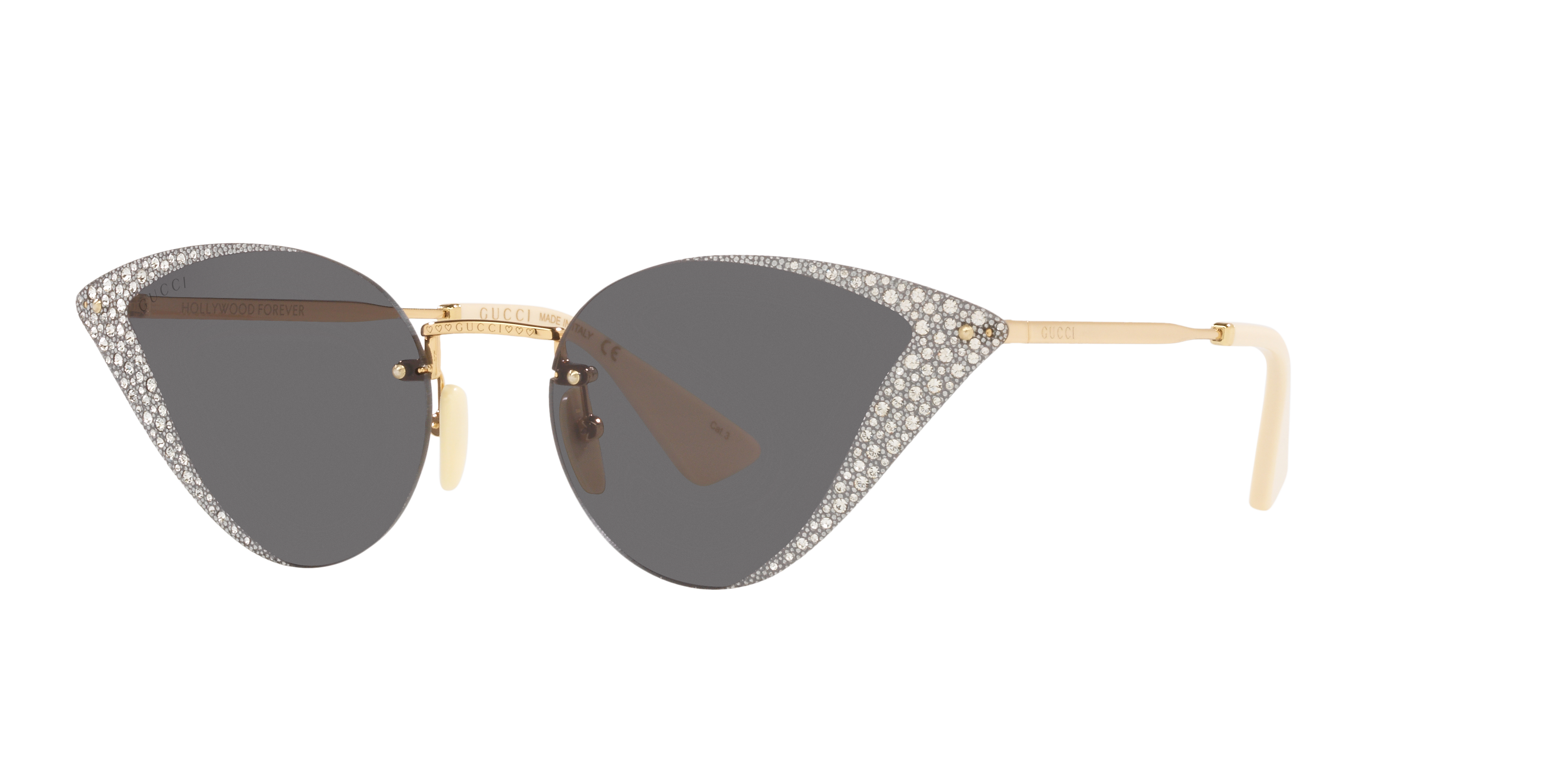 Gucci Woman Sunglass GG0898S-001 -  Frame color: Gold, Lens color: Grey