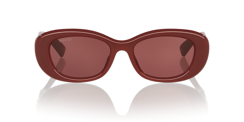 GUCCI GG1829SK Burgundy - Women Luxury Sunglasses, Red Lens