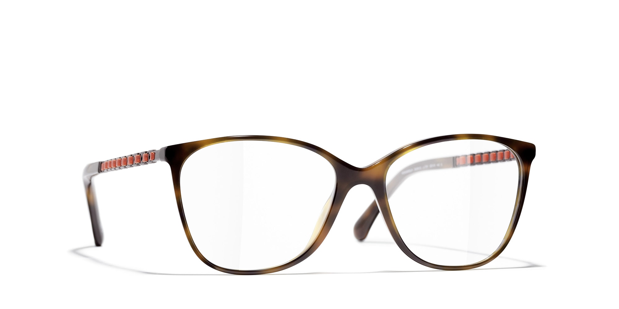 Chanel Woman Sunglass Pantos Eyeglasses CH3408Q -  Frame color: Tortoise, Lens color: Demo Lens