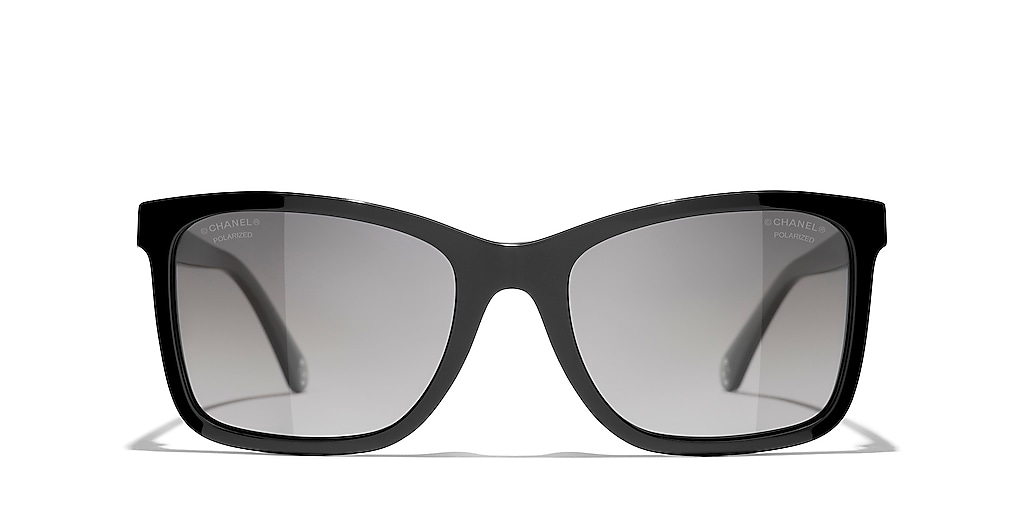 *限定入荷*【CHANEL】ロゴ入りレクタングルサングラス CH5551U Chanel Rectangle Sunglasses CH5551U L (56 - 20) with Grey