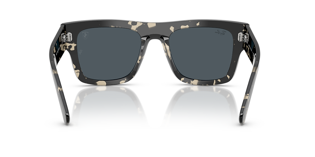 RAY-BAN RB2217M Scuderia Ferrari Collection Black - Unisex Sunglasses, Dark Green Lens