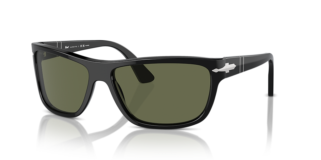 Persol PO3342S L (63 - 14) with Green lenses and Black frame