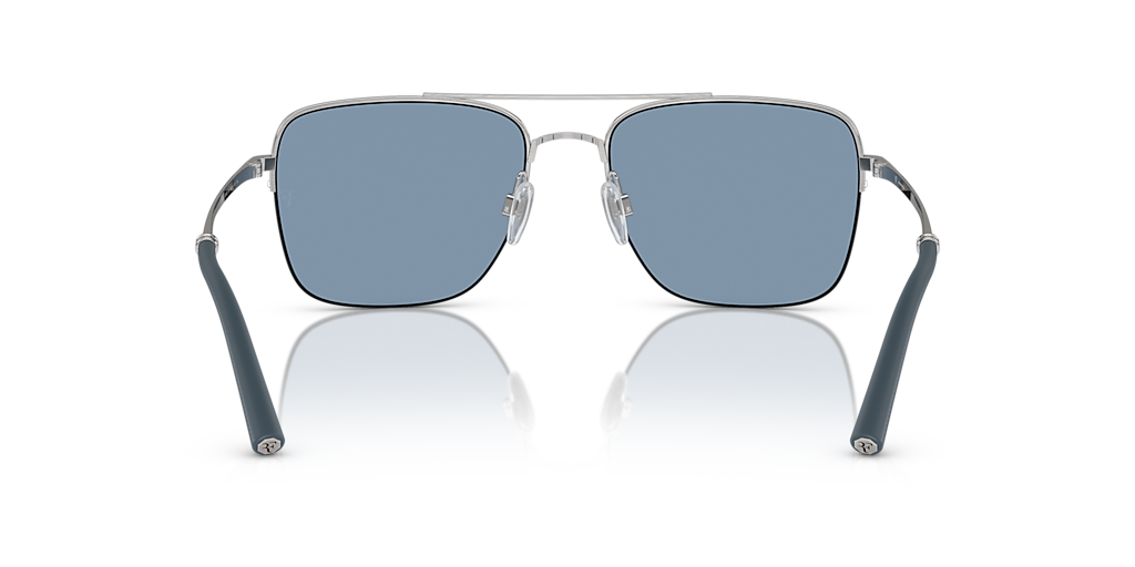 OLIVER PEOPLES OV1343S R-2 Blue Ash/Brushed Silver - Men Luxury Sunglasses, Marine Lens
