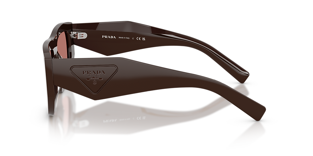 NEW Prada PR D04SU Sunglasses in Burgundy Red $497 Prada PR D04SU Aviator Sunglasses in Burgundy – Designer  main image 3