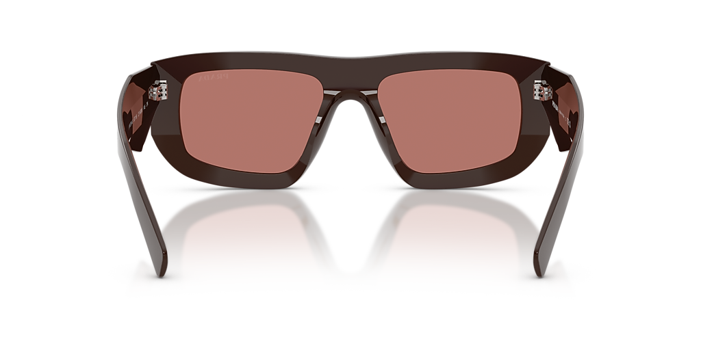 NEW Prada PR D04SU Sunglasses in Burgundy Red $497 Prada PR D04SU Aviator Sunglasses in Burgundy – Designer  main image 4