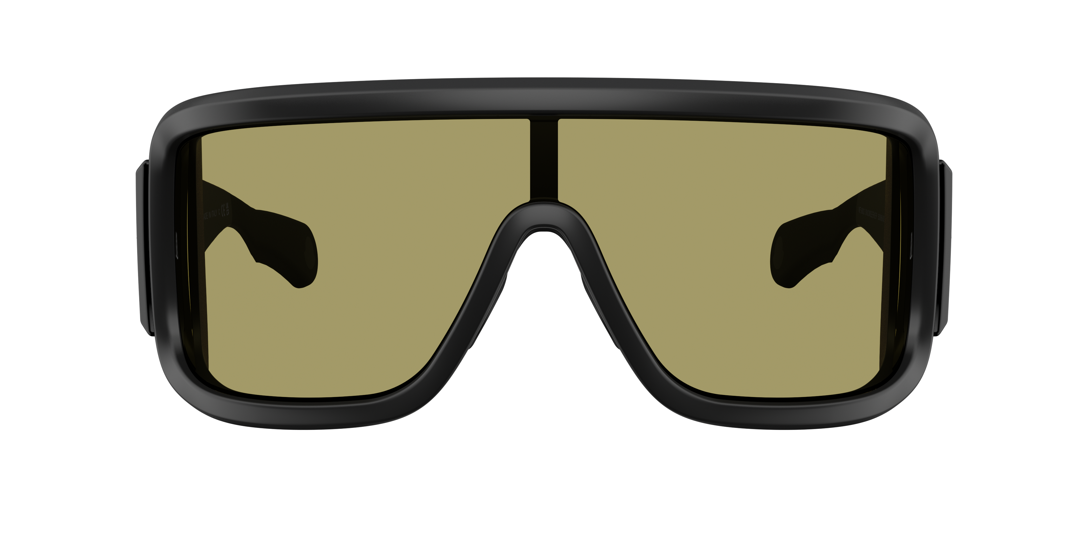 Moncler Black Snowseeker Rectangle Frame Sunglasses In Black