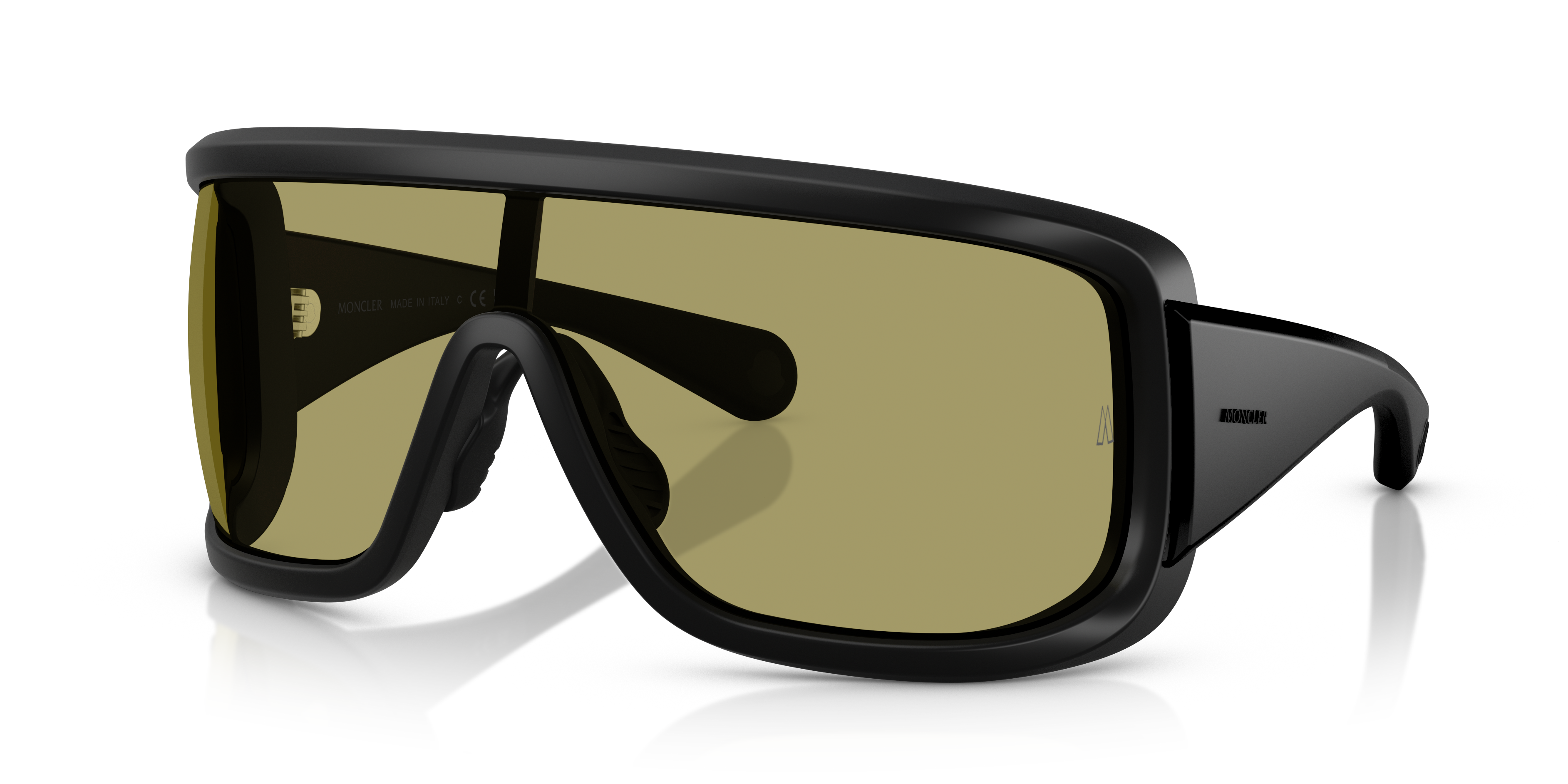 Moncler ME8003 Snowseeker XL (0 - 142) with Green lenses and Black